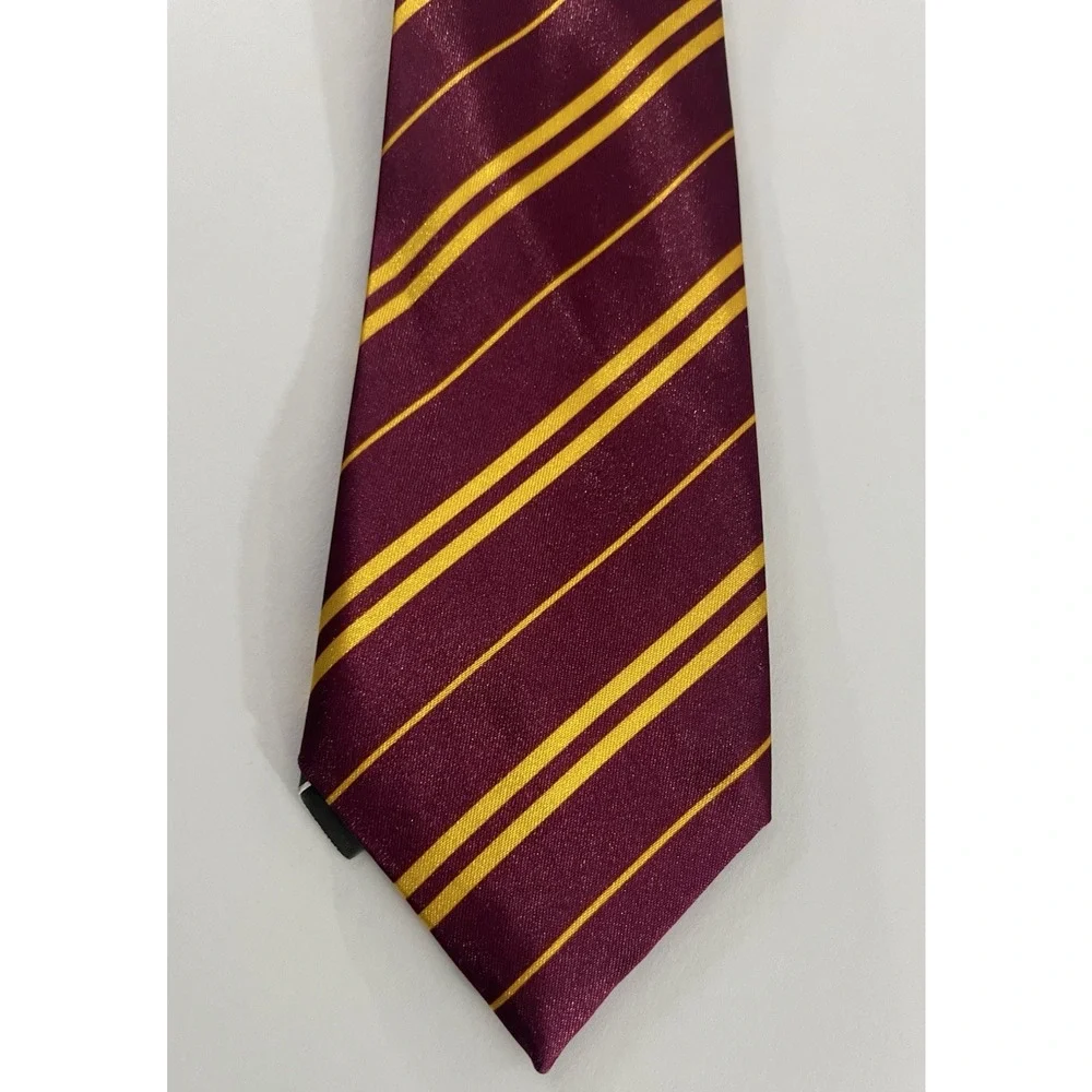 Harry Potter Gryffindor Tie Burgundy and Gold Striped Necktie 52
